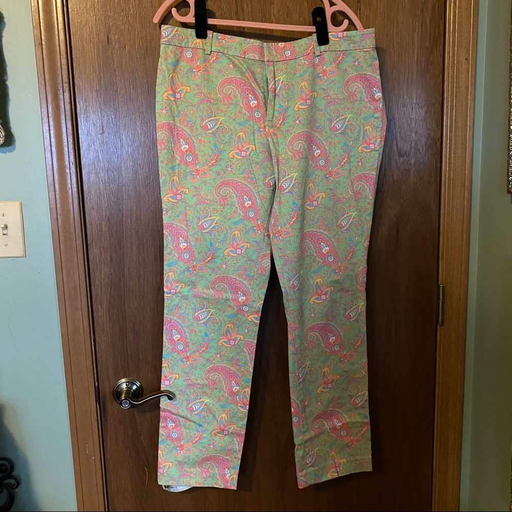 Lauren by Ralph Lauren Paisley Print Pants